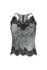 Python Silk Print Racerback Lace Cami at Gold Hawk